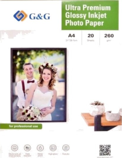 G&G Fotopapir A4 260 g/m² 20 ark