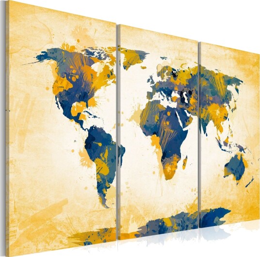 Bilde Four Corners Of The World Triptych 60x40 Artgeist sp. z o. o.