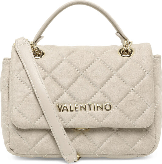 Valentino Bags Ocarina Suede Cream ONE SIZE