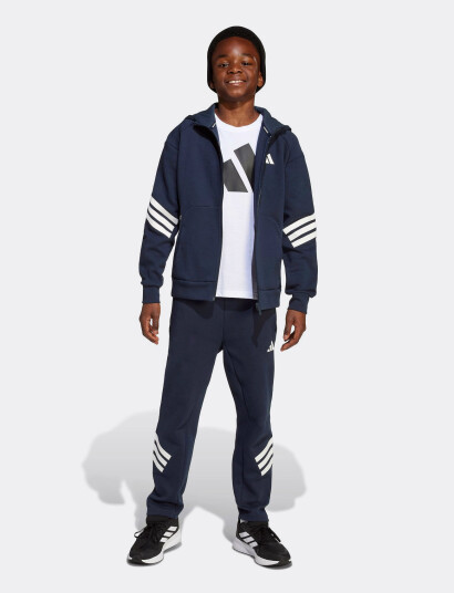adidas Sportswear J Fi 3S Fz Hd Navy 176 adidas Sportswear J Fi 3S Fz Hd Navy 176