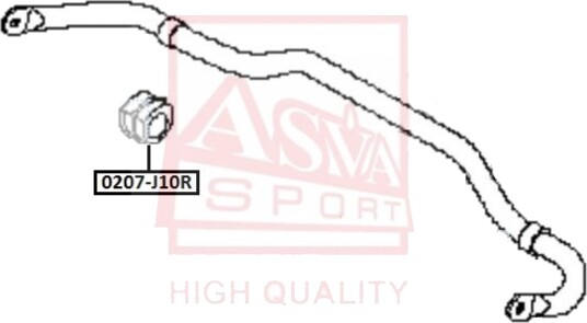 Foring, stabilisator ASVA 0207-J10R