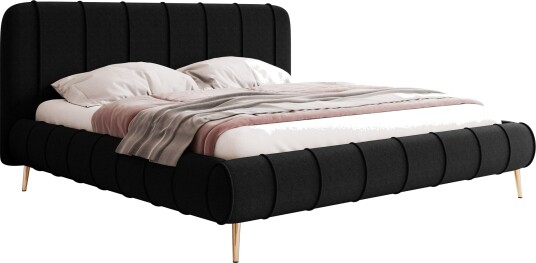 Calrosin Sengeramme med Ben 180x200 cm med Oppbevaring Svart