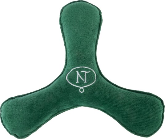 Nomad Tales Blush Plysj Boomerang Grønn: L 30 X B 30 X H 5 cm