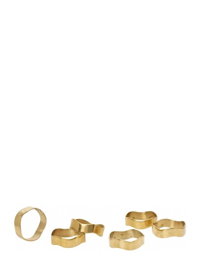 Broste Copenhagen Zina Napkin Ring - Gold - H 0.5CM