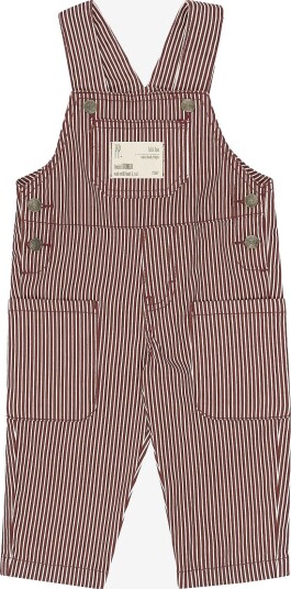 Petit Piao Ppglory Denim Overalls - SYRAH STRIPED - 110
