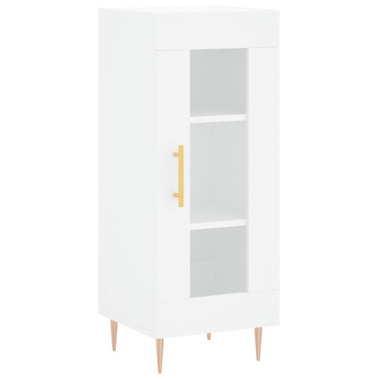 vidaXL Highboard hvit 34,5x34x180 cm konstruert tre 8720845484552