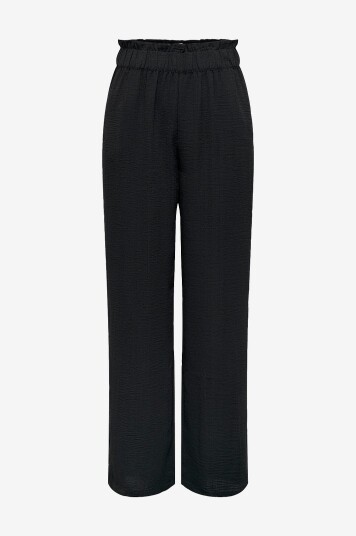 JDY - Bukser jdydivya HW Wide Pants Wvn - Svart