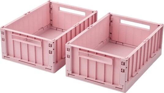 Liewood Weston Storage Box M 2-Pack - ROSE BLUSH - One Size