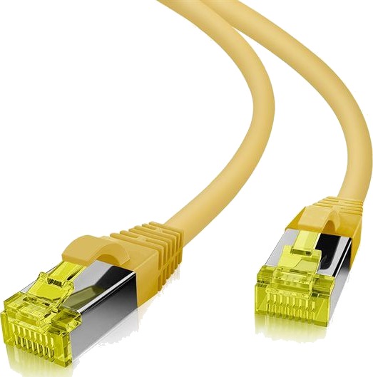 Helos Ultra Flex Patch-Kabel Rj-45 M Zu Rj-45 M 15 M S/Ftp Cat 6A Halogenfrei Gelb