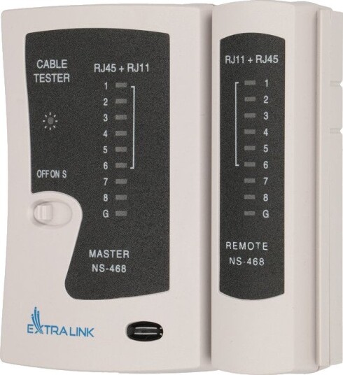 Extralink Ex.17191 Kabeltester - RJ45/RJ11 (Opptil 100 m)
