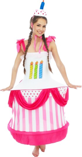 Ptit Clown Bursdagskake Kostyme One size 86899