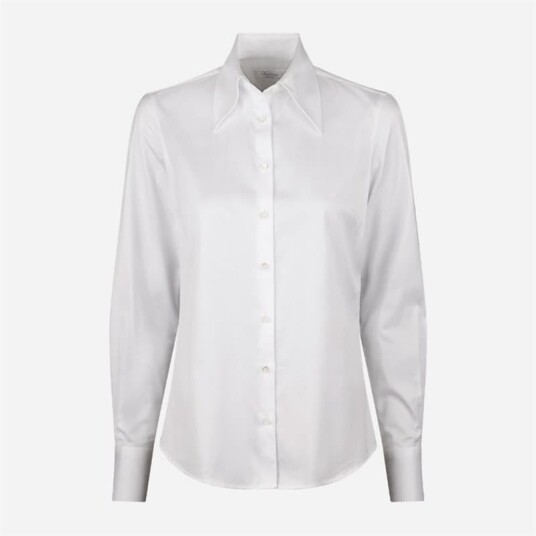 Stenströms Ingrid Wide Collar Shirt White Stenströms Ingrid Wide Collar Shirt White
