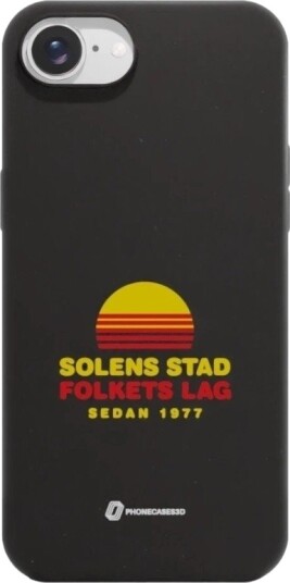 Phonecases3D iPhone 17e/16e Luleå HF Compostable Case Svart LUL9-IP16E