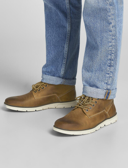 Jack & Jones Jfwtubar Leather Honey Sn - Beige - 40