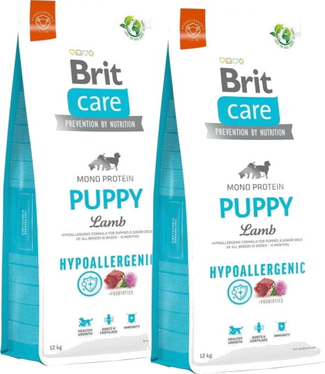 Brit Care Puppy Hypoallergenic Lamb 2X12 kg