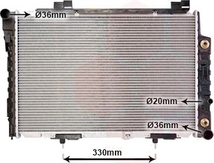 VAN WEZEL 30002174 Radiator motorkjøling VAN WEZEL 30002174 Radiator motorkjøling