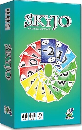 Skyjo Kortspill - Familiespill for 2-8 spillere, 8+ år