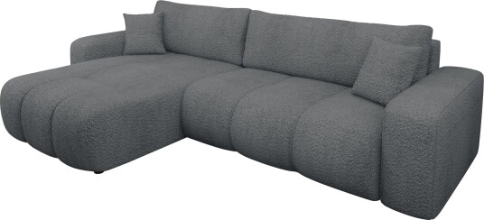 Flo Sovesofa med sjeselong 3 seter Grå