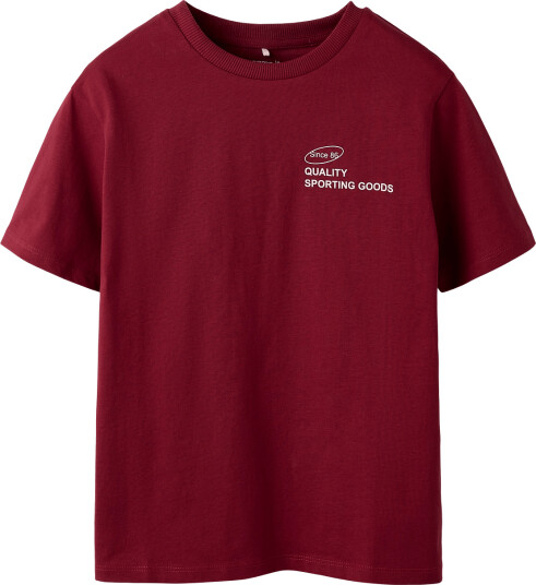 Name It Nkmjude Ss Nreg Top Burgundy 146 152