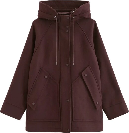 Marc O"Polo Woven Outdoor Coats ESPRESSO BROWN M Marc O"Polo Woven Outdoor Coats ESPRESSO BROWN M