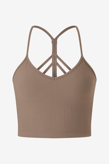 Aim'n - Sports-BH Ribbed Performance Bralette - Brun Aim'n - Sports-BH Ribbed Performance Bralette - Brun