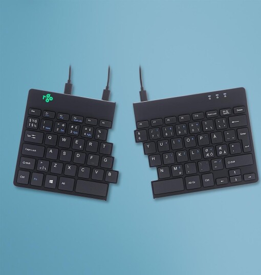 R-Go Tools Ergonomisk Kablet Tastatur QWERTY Nordisk Svart R-Go Tools Ergonomisk Kablet Tastatur QWERTY Nordisk Svart