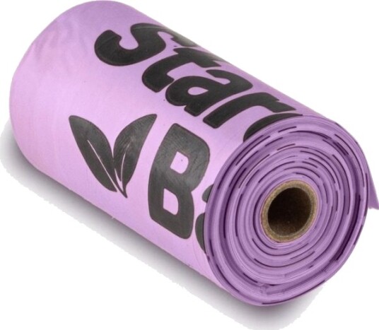 Starchbag Komposterbare Bio Avfallsposer 1 Rull X 15 Stk Farge Lilla Starchbag Komposterbare Bio Avfallsposer 1 Rull X 15 Stk Farge Lilla