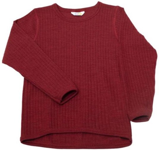 Joha Colorful Ull Troye T-Skjorte I Merino Ull Bordeaux