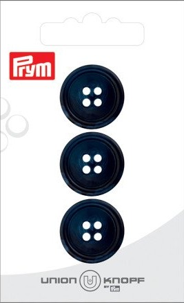 Prym Prym Plastknapp Navy 4 Hull 20 Mm 3 Stk 