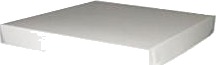 Kageæske Fold Selv Låg Til Høj Bund/Lav Top Model L280xb280xh40mm Pap Hvid,100 Stk/Krt
