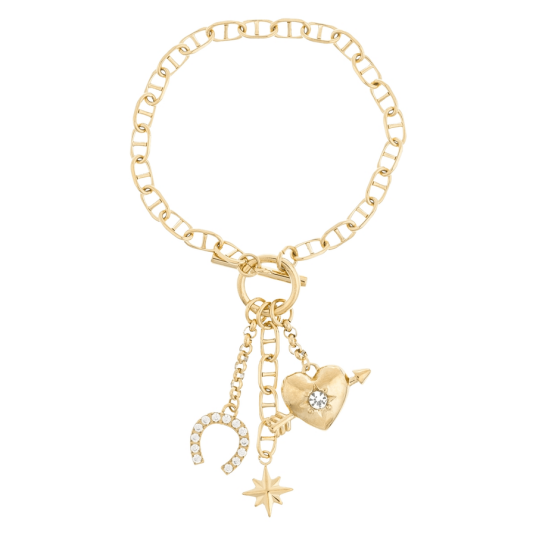 DARK Lucky Charm Bracelet Gold