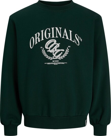 Jack & Jones Jorfrederiksberg Front Sweat Crew Neck Green XS Jack & Jones Jorfrederiksberg Front Sweat Crew Neck Green XS