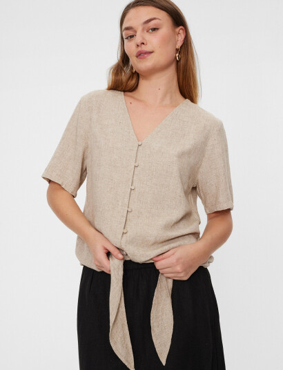 FREE/QUENT Blouse - Beige - XS FREE/QUENT Blouse - Beige - XS