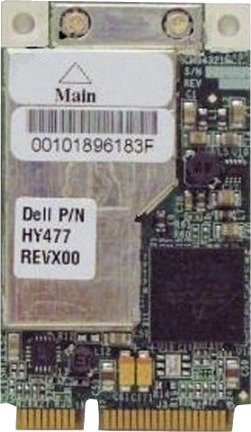Dell Dell Wireless 1505 Nettverksadapter Pcie Mini Card 802.11A 802.11B/G 802.11N Draft 555-11372