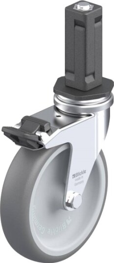 Blickle 856285 Lra-Tpa 100G-Fi-Ev03 Styrehjul Med Brems, Hjuldiameter 100 Mm, Bæreevne (Maks.) 70 Kg, 1 Stk