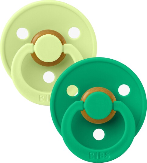 Bibs Colour Latex Smokk Str. 1 0 6 Mnd Matcha/Cactus 2 Stk.