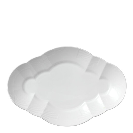 Royal Copenhagen  White elements fat ovalt 38,5 cm