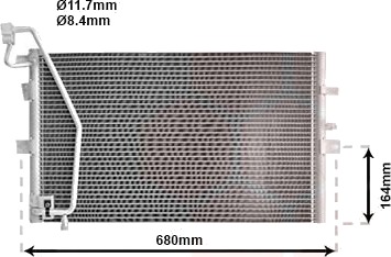 VAN WEZEL 47005056 Kondensator, klimaanlegg