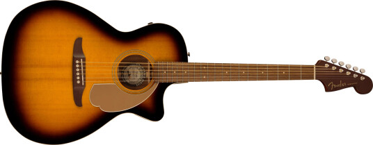 Fender Newporter Player Sunburst, Gold Pg, Walnut Fb