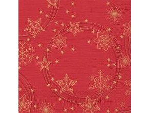 Serviet Duni 40X40 Cm 3-Lag Star Shine Red,4 Pk X 250 Stk