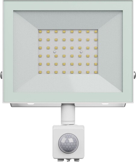 Spectrum 50W lyskaster med sensor IP44 hvit arbeidslampe PIR sensor Dimbar : Ikke dimbar Kulør : Nøytral