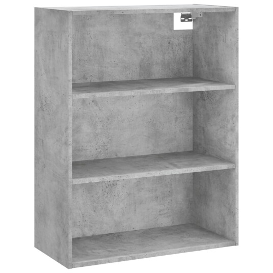 vidaXL Highboard betong grå 69,5x34x180 cm konstruert tre 8720845499556