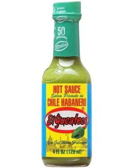 El Yucateco Green Chilli Habanero Salsa   Sterk Salsa 120 ml