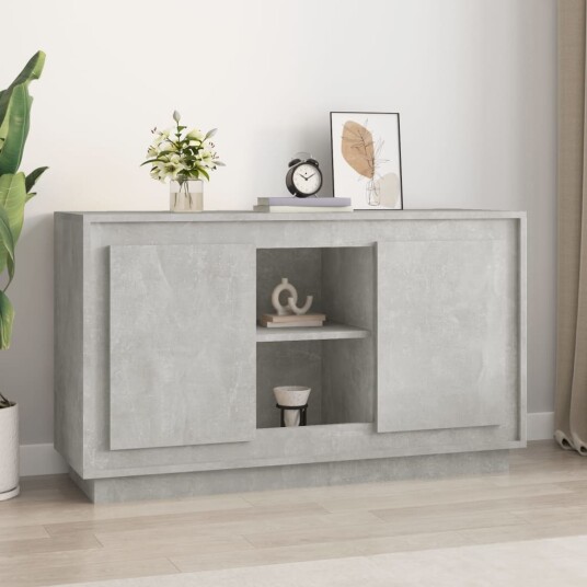 vidaXL Skjenk betonggrå 102x35x60 cm konstruert tre vidaXL Skjenk betonggrå 102x35x60 cm konstruert tre