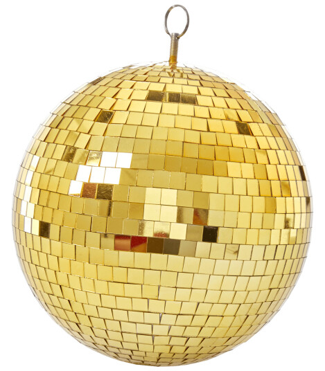 Rice Gold Disco Ball 25 cm