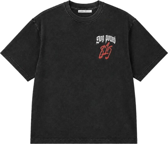 BLS Hafnia Dog Pound Washed T Shirt   BLACK   S