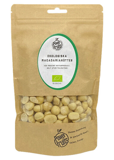 Powerfruits Økologiske Macadamianøtter 500 gram Powerfruits Økologiske Macadamianøtter 500 gram