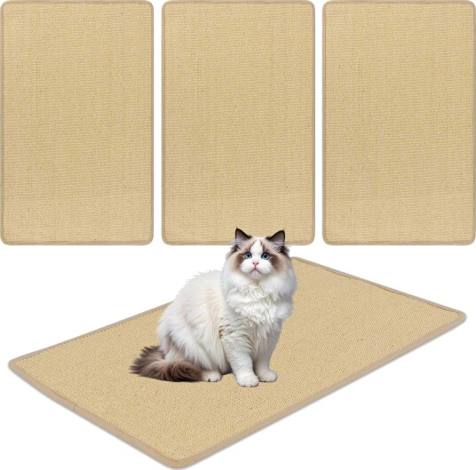 Northix Cat Scratch Matt Set Stor Selvklebende Sisal 80X50 cm
