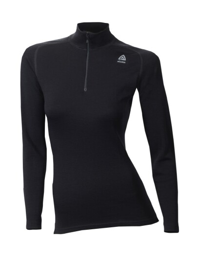 Aclima Warmwool Mock Neck Shirt Women's Jet Black L