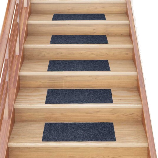  Trappematter selvklebende 30 stk grå blå 60x25 cm rektangulær 8721288458278